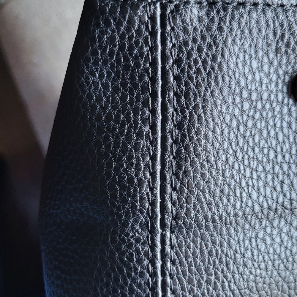 Brown Monogram Canvas Tote with Gold Chain Straps - Picture 5 of 5